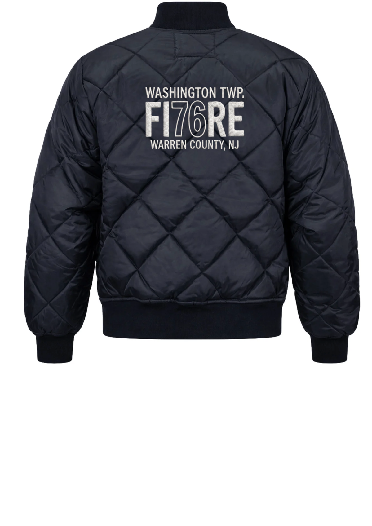 Washington Twp FD Embroidered Diamond Quilt Jacket
