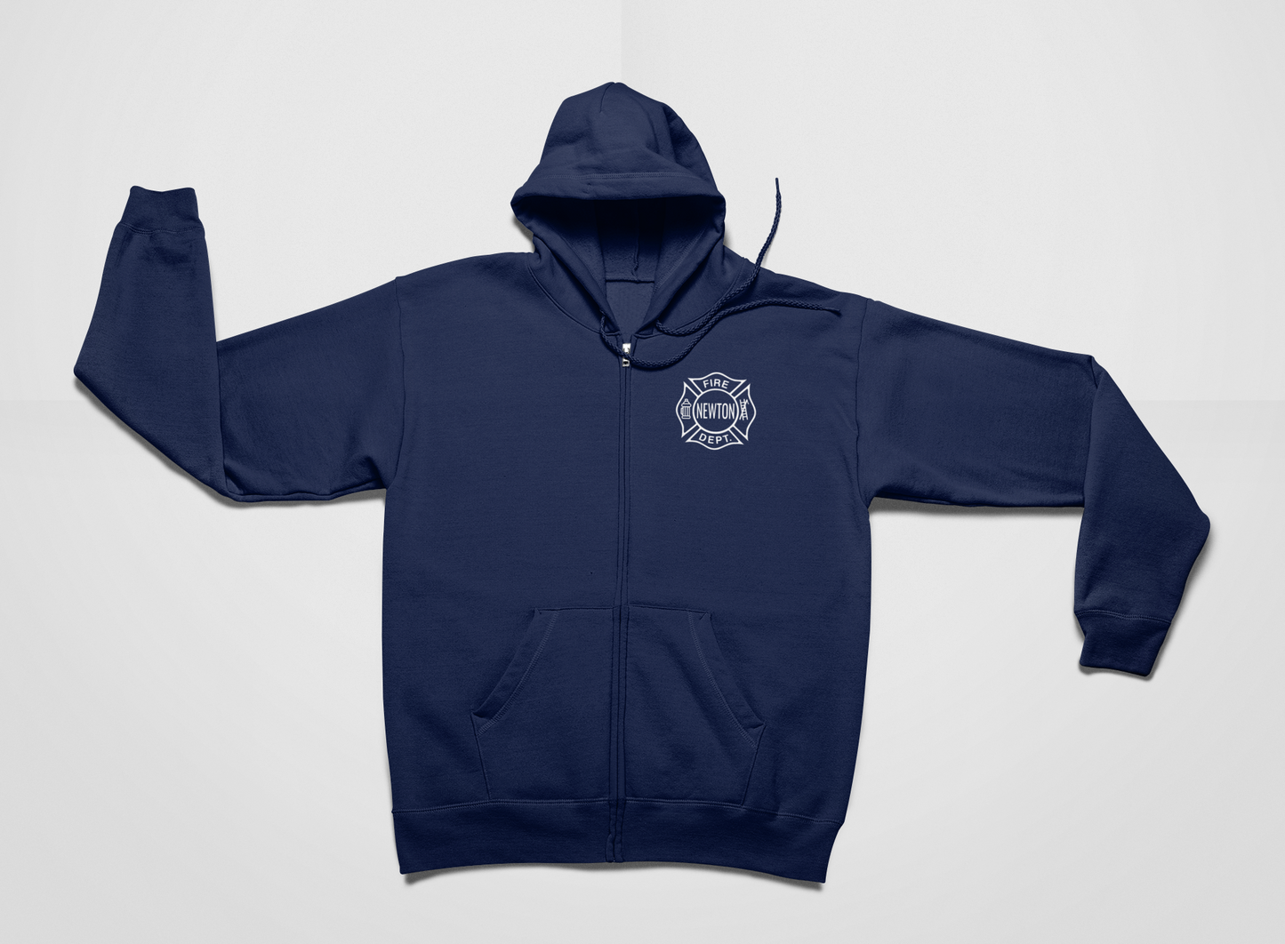 Newton Fire Maltese Cross Full-Zip Hooded Sweatshirt