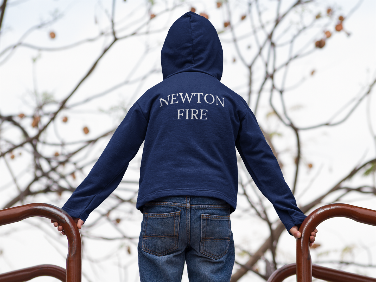 Youth Newton Fire Maltese Cross Hoodie