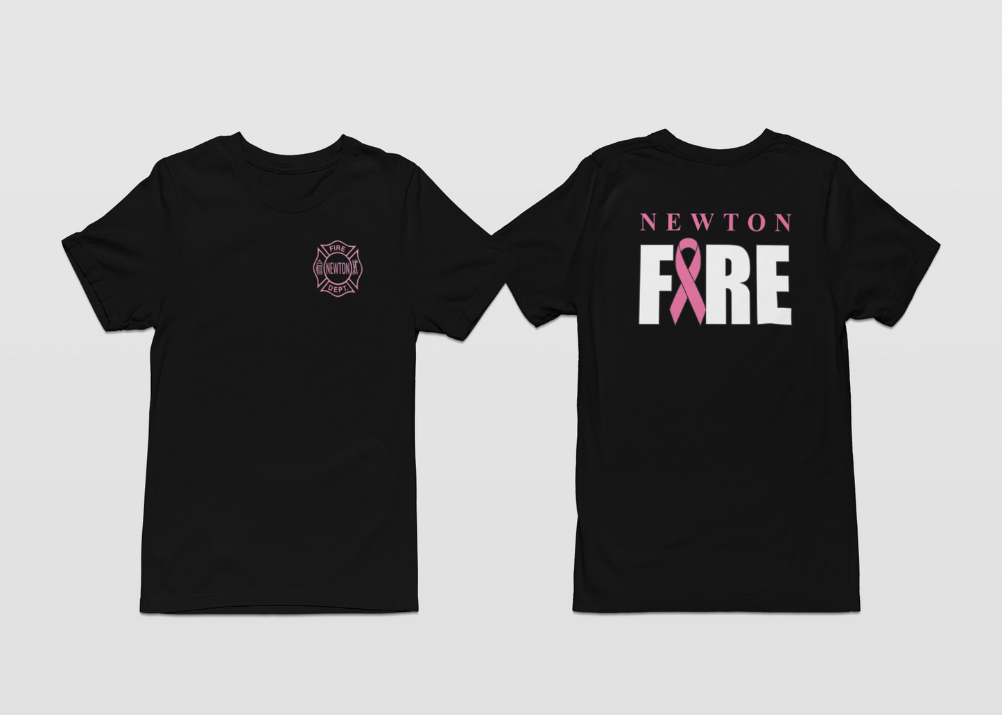 Breast Cancer Awareness Edition: Newton Fire Maltese Ribbon T-Shirt