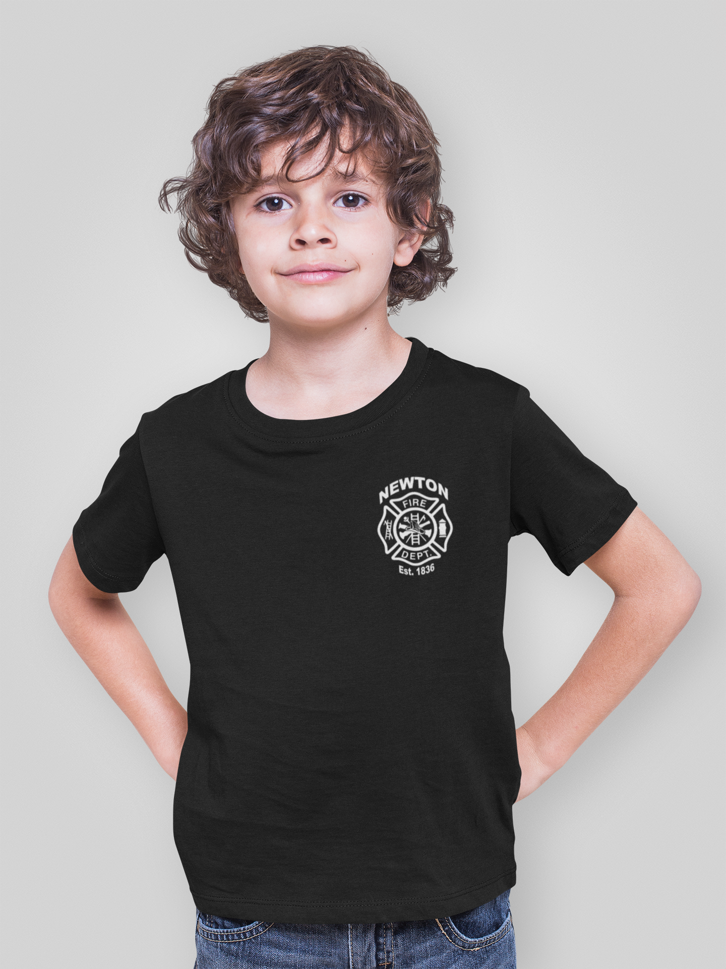 Youth Newton Fire Flag T-Shirt