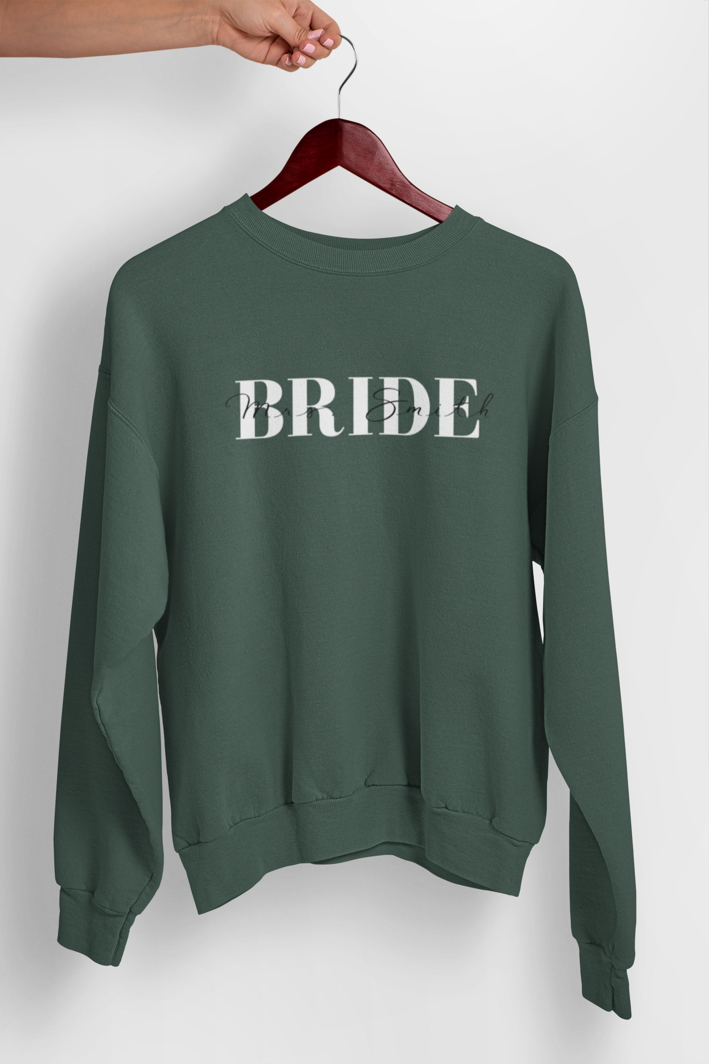 Custom Bride Crewneck With Last Name