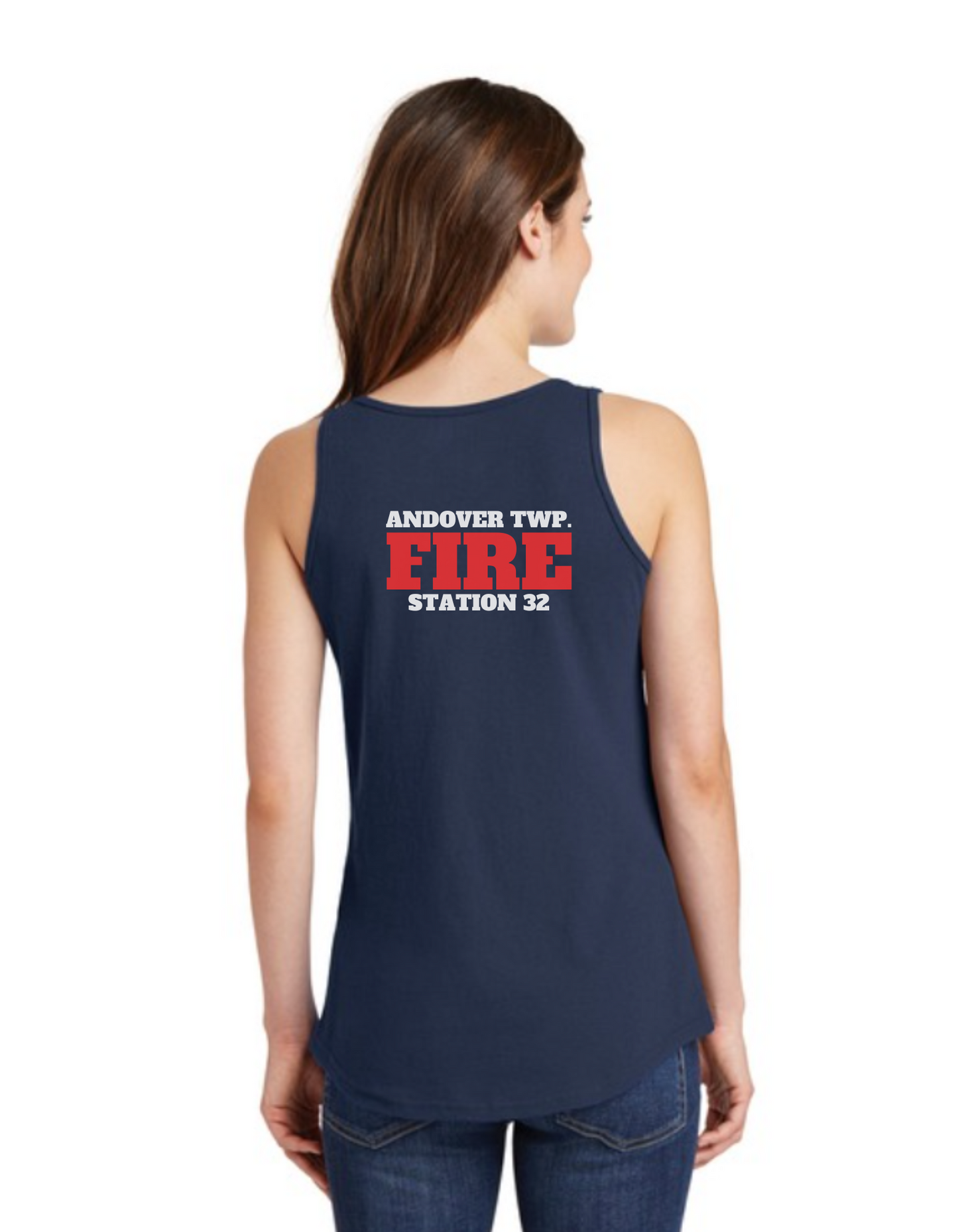 Andover Township Fire Women's Jersey Racerback Tank