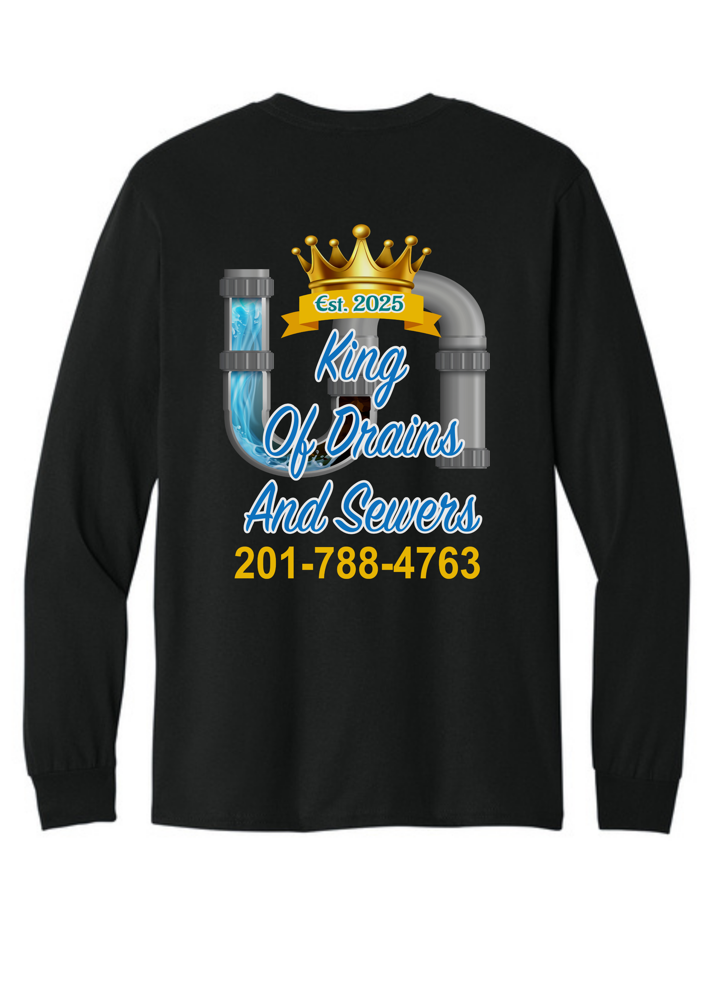 King of Drains and Sewer Long Sleeve T-Shirt