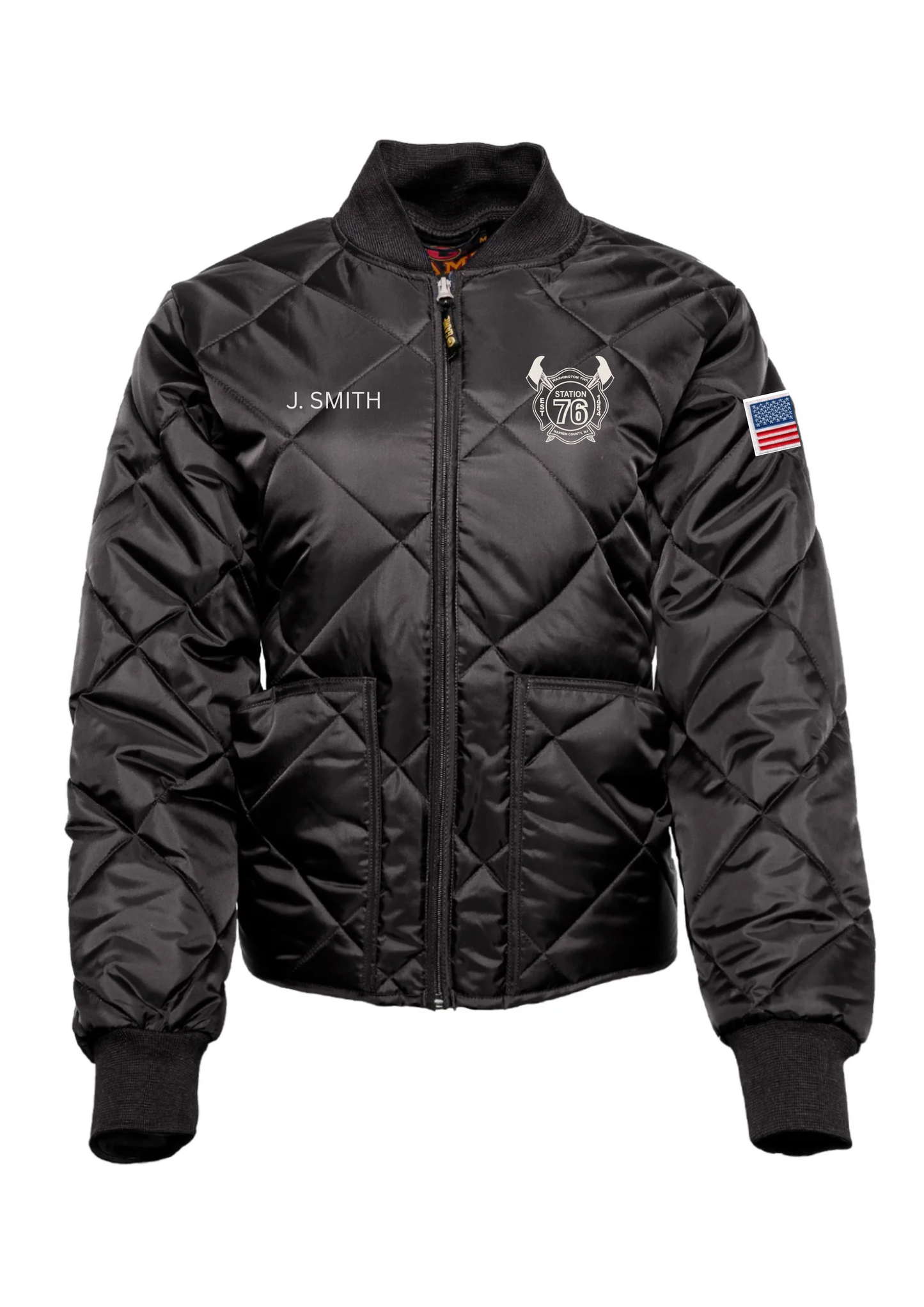 Washington Twp FD Embroidered LADIES FIT DIAMOND QUILT JACKET