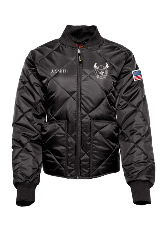 Washington Twp FD Embroidered LADIES FIT DIAMOND QUILT JACKET