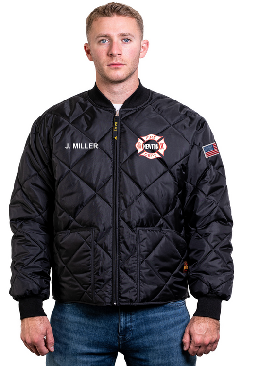 [NEW] Embroidered Diamond Quilt Jacket