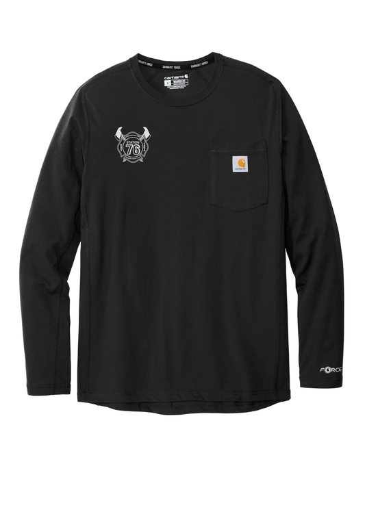 Washington Twp FD Carhartt Force Long Sleeve Pocket T-Shirt