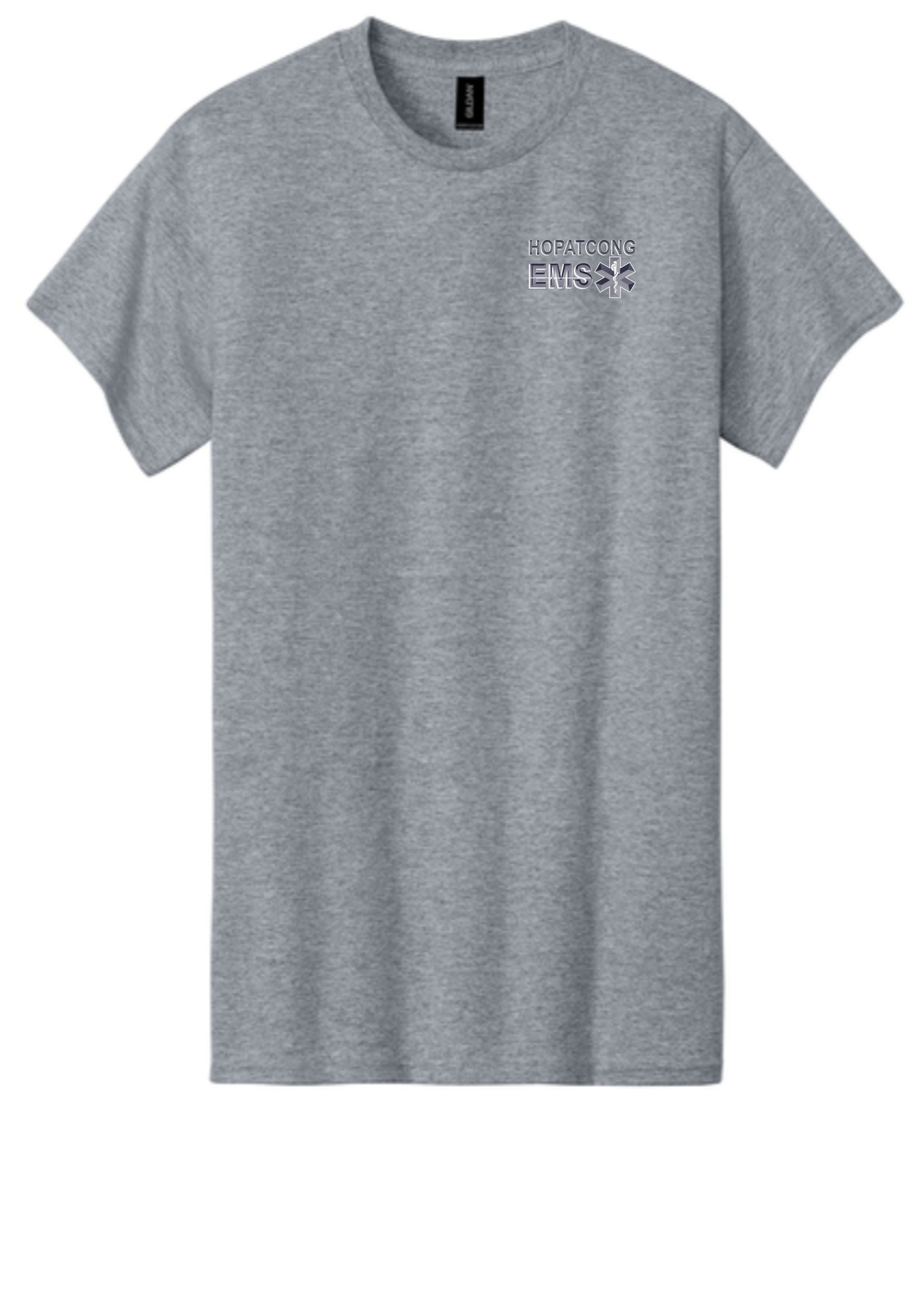 Hopatcong EMS Short Sleeve Shirt - EMS Text Logo With Star of Life
