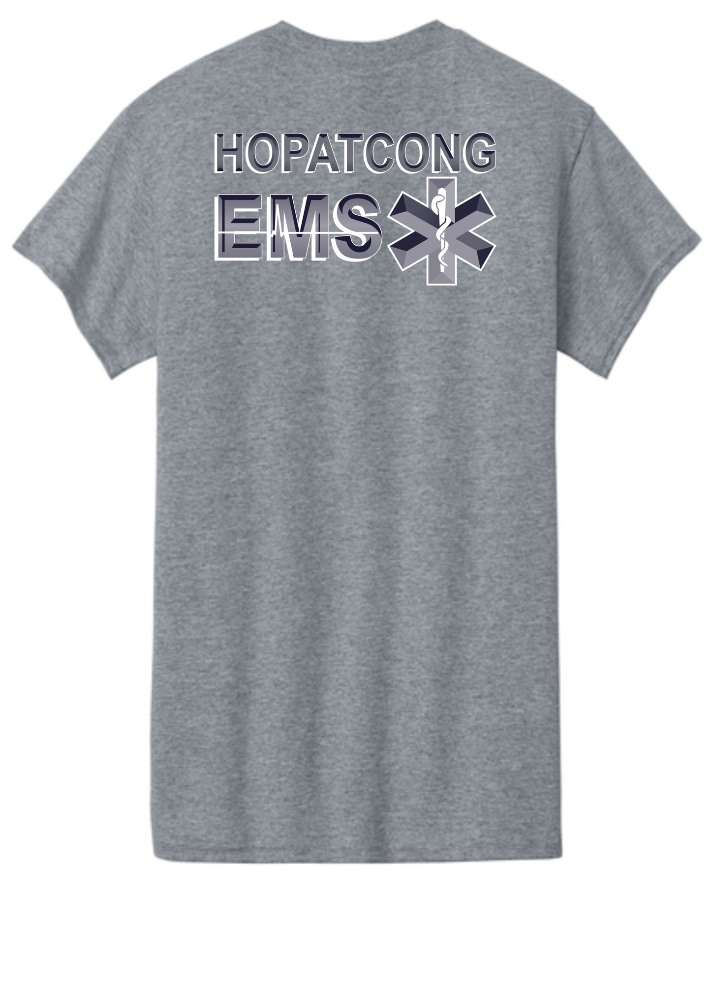 Hopatcong EMS Short Sleeve Shirt - EMS Text Logo With Star of Life