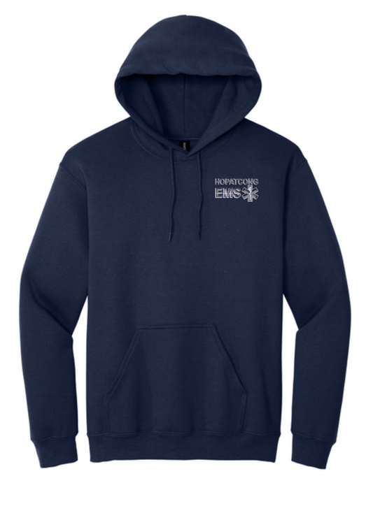 Hopatcong EMS Hoodie - EMS Text Logo With Star of Life