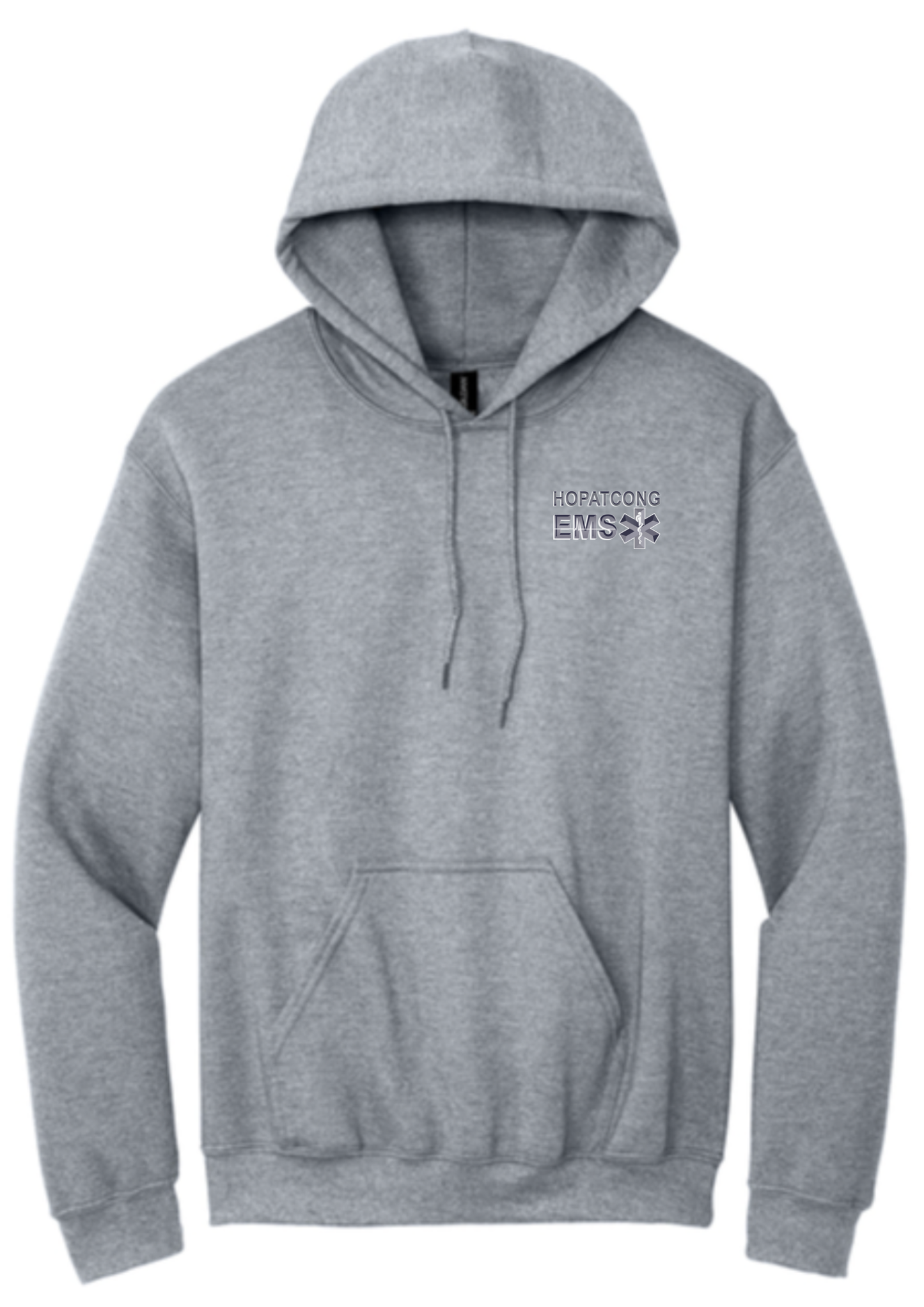 Hopatcong EMS Hoodie - EMS Text Logo With Star of Life