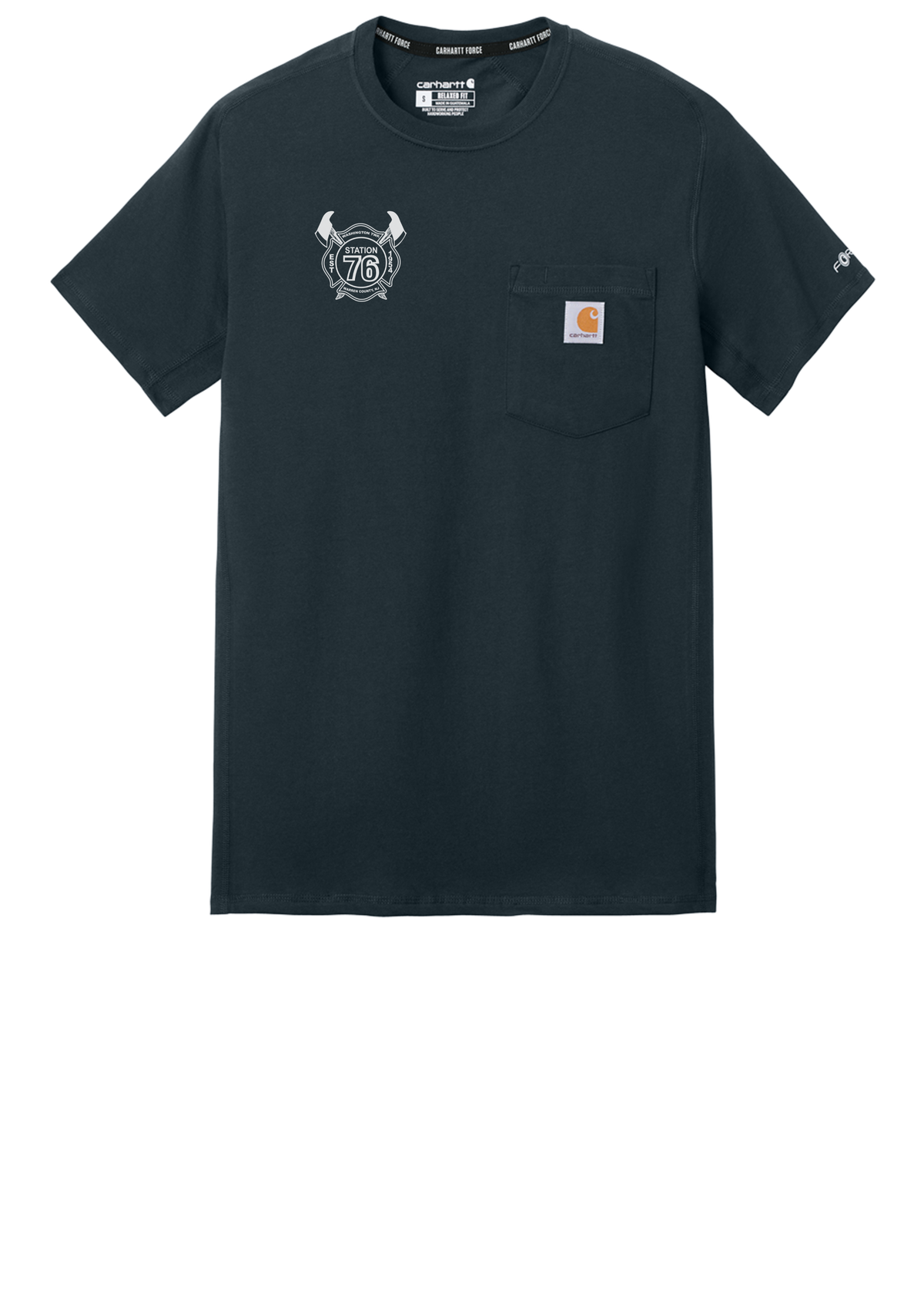 Washington Twp FD Carhartt Force Short Sleeve Pocket T-Shirt