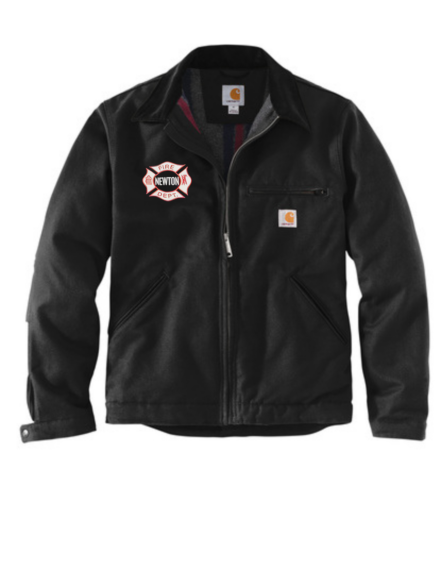Newton Fire Embroidered Carhartt Duck Detroit Jacket