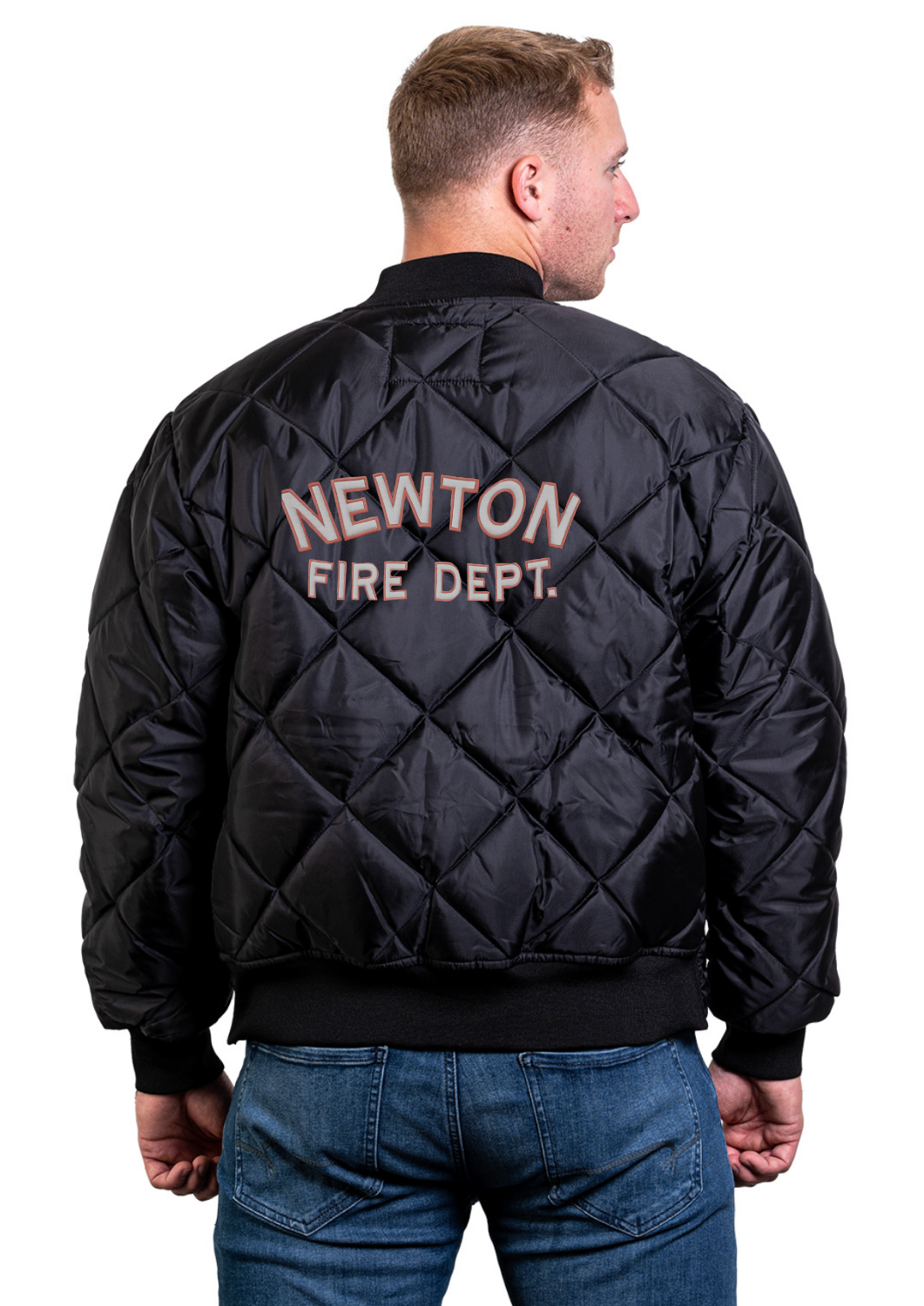 [NEW] Embroidered Diamond Quilt Jacket