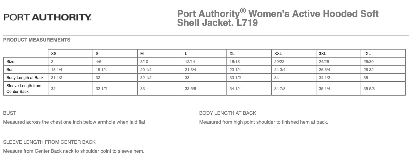 Port Authority Women's Active Hooded Soft Shell Jacket