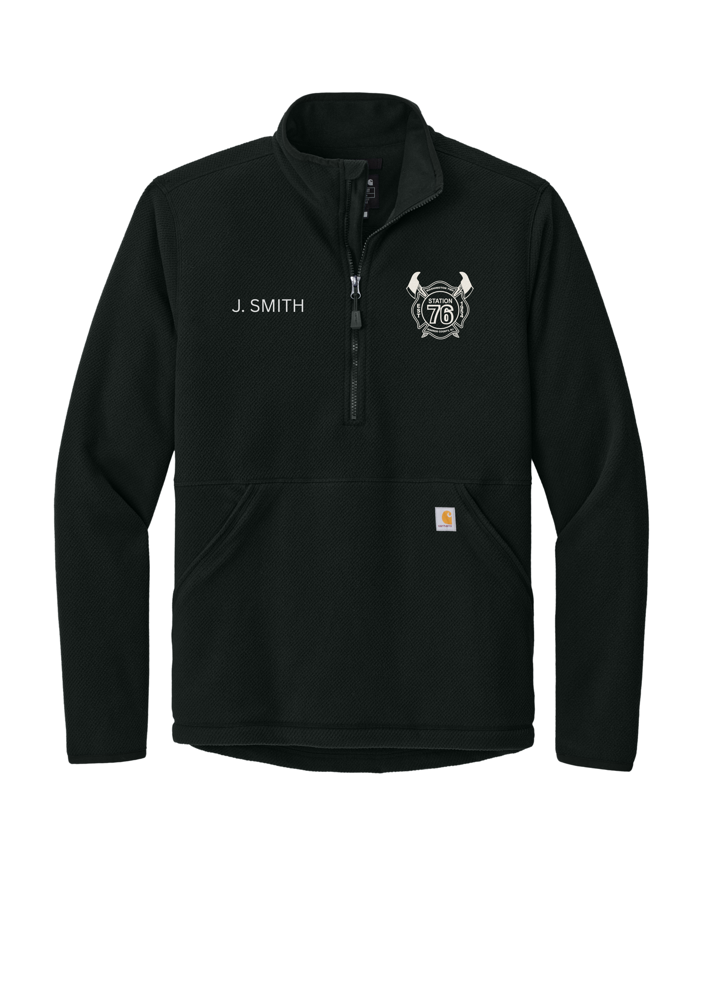Washington Twp FD Carhartt® Textured 1/2-Zip Fleece Jacket