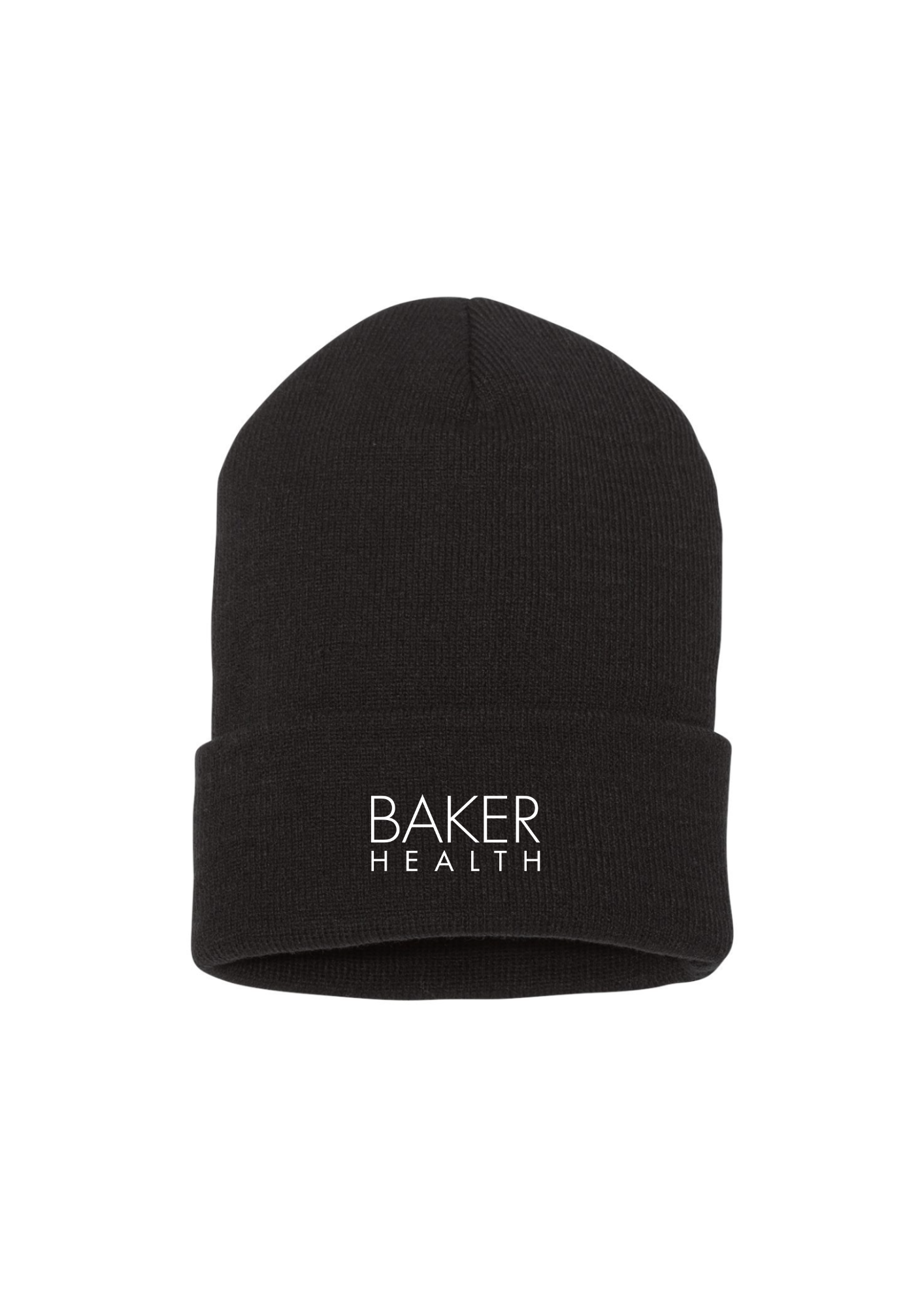 Baker Health Embroidered Cuffed Beanie Hat