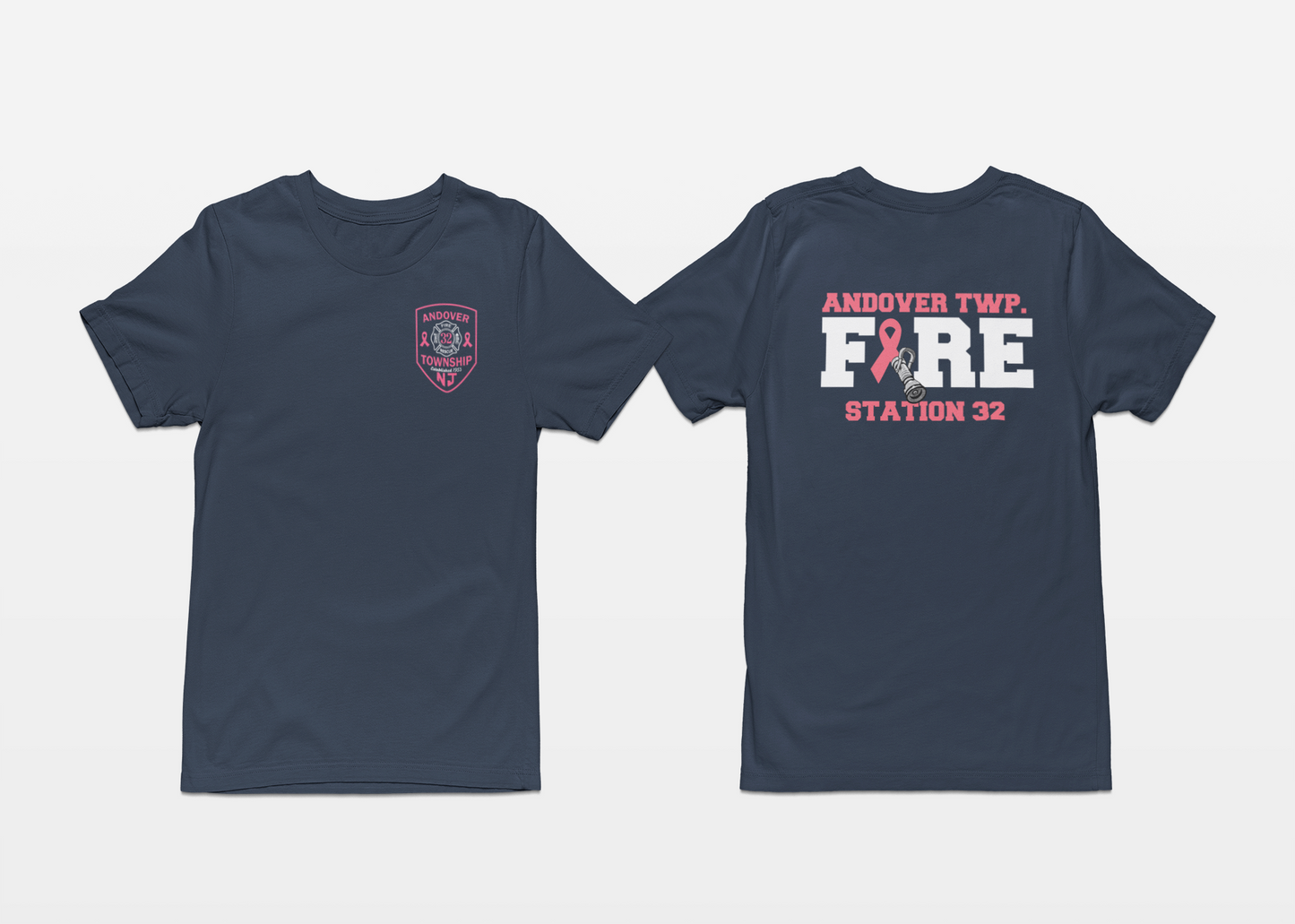 Andover Township Fire Breast Cancer Awareness T-Shirt