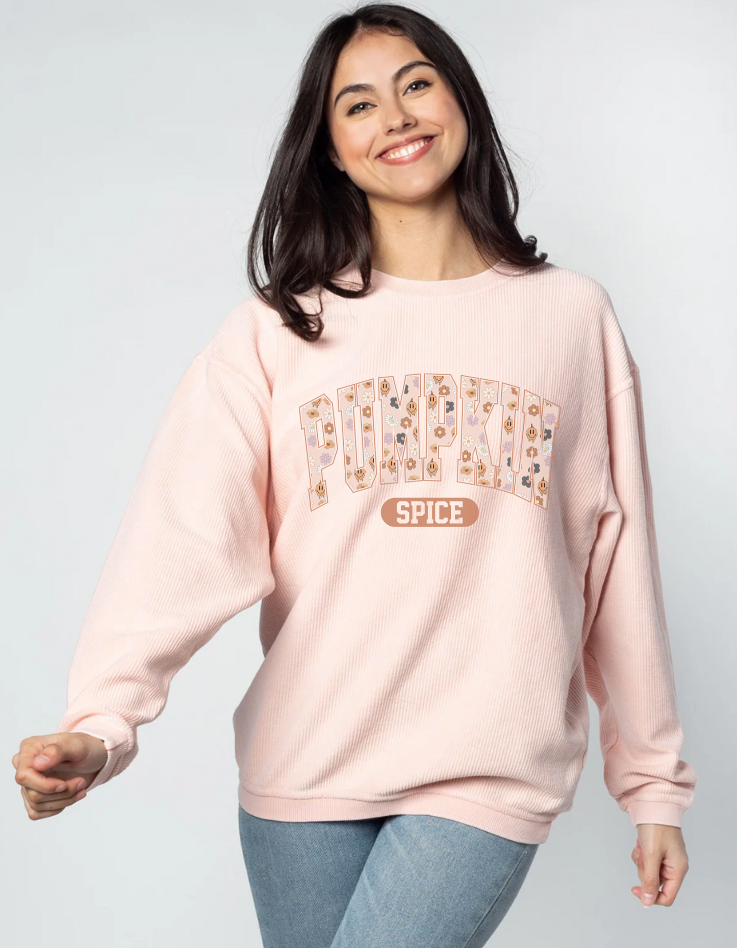 [PRE-ORDER] Pumpkin Spice Corded Crewneck